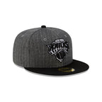 Just Caps Black Pinstripe New York Knicks 59FIFTY Fitted Hat