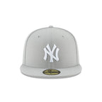 New York Yankees Gray Basic 59FIFTY Fitted Hat