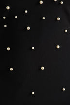 Dani | Black Embellished Halter-Neck Maxi Dress